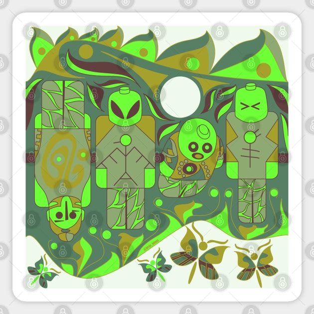 green alien brick soccer team ecopop Sticker by jorge_lebeau